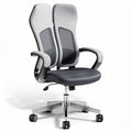 **Ergonomische Dubbele Rugleuning Kantoorstoel met Mesh Bekleding**